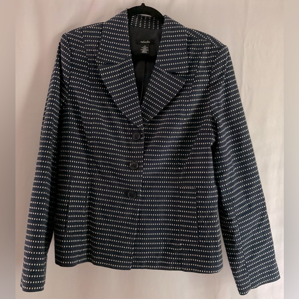 Rafaella Navy blue Swiss dots